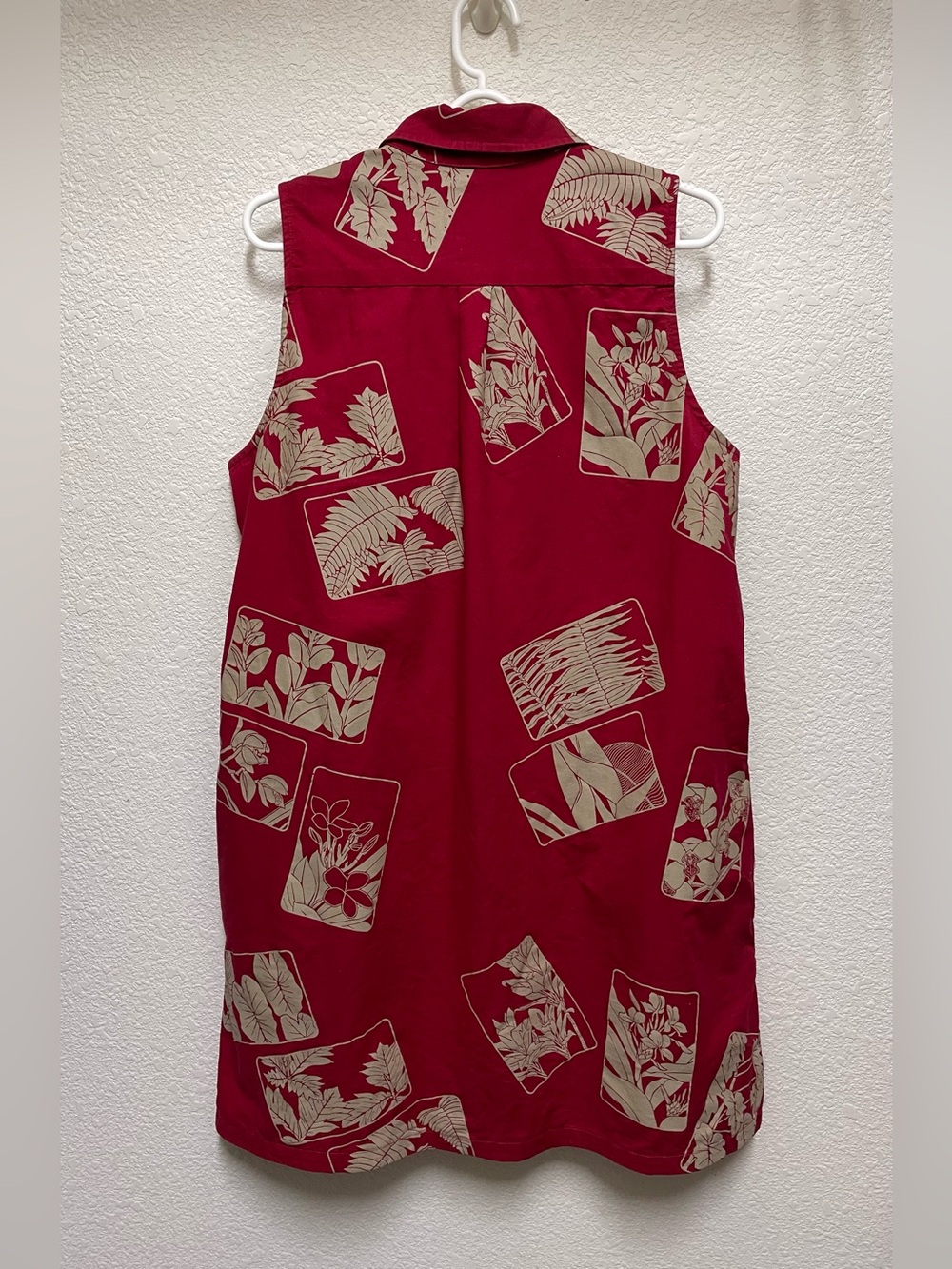 SIG ZANE DESIGNS Tropical Postcards Button-Up Sleeveless Dress Women’s Size L - Picture 2 of 3